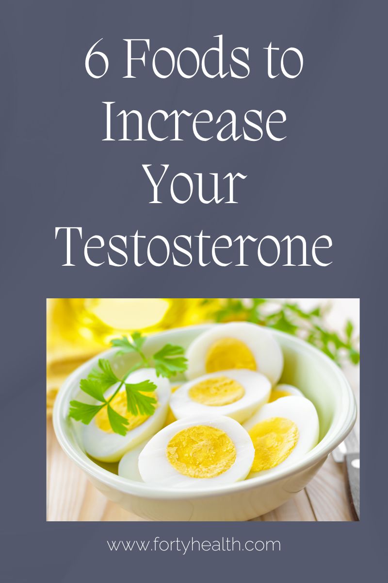 Bowl of sliced boiled eggs with parsley, a natural testosterone-boosting food. Learn how diet impacts testosterone levels and supports hormone health with Forty Health's TRT solutions.