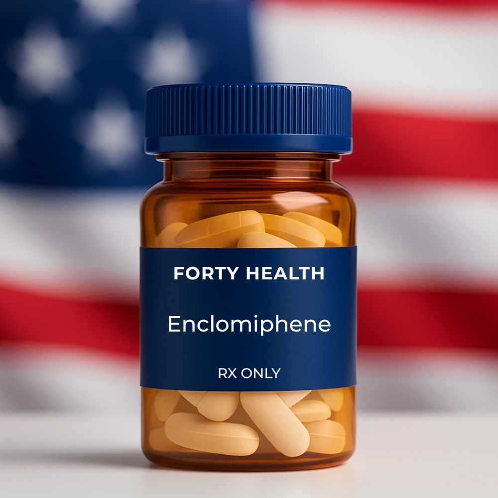 
                  
                    Natural T Booster with Enclomiphene by Forty Health – non-injection testosterone support supplement, physician-formulated for men seeking hormone balance and fertility support, trying to get pregnant, increase testosterone, low T, sperm volume, sperm health and semen volume. 
                  
                