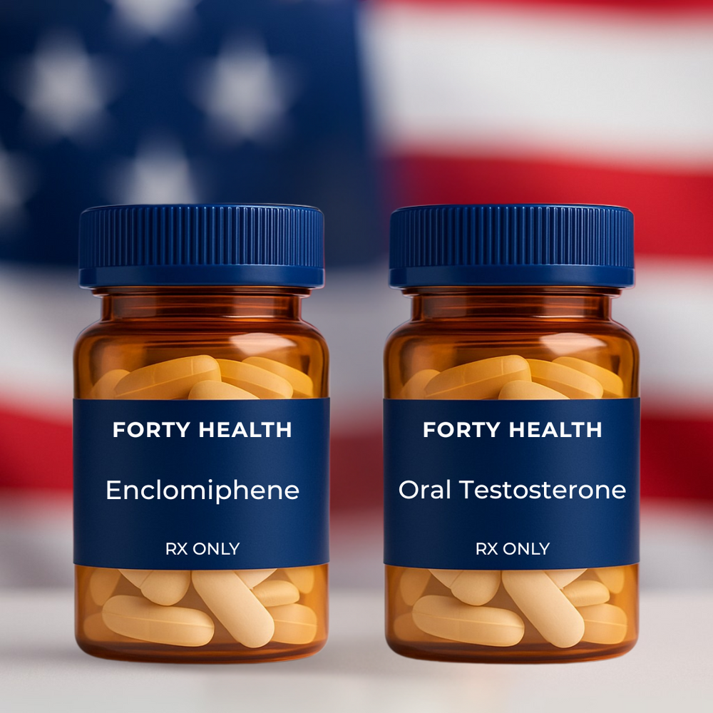 Maximizing Testosterone and boosting T for hypogonadism with combination stack bundle therapy by Forty Health medications and doctors avoiding needles for low T epidemic buy trt online fda approved