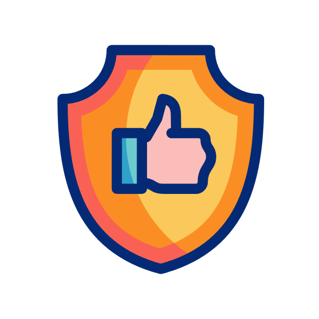 Trusted and reliable men's health treatment icon showing a thumbs up on a secure medical shield — symbolizing FDA-approved, physician-backed ED and TRT therapies that prioritize patient safety, efficacy, and privacy for men seeking long-term results.